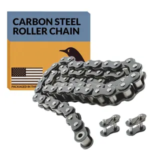 #35 Roller Chain-10 Feet + 2 Free Connecting Links-Steel Chains For Bicycles, Mini Bikes, Motorcycles, Go-Karts, Home And Industrial Machinery-319 Links