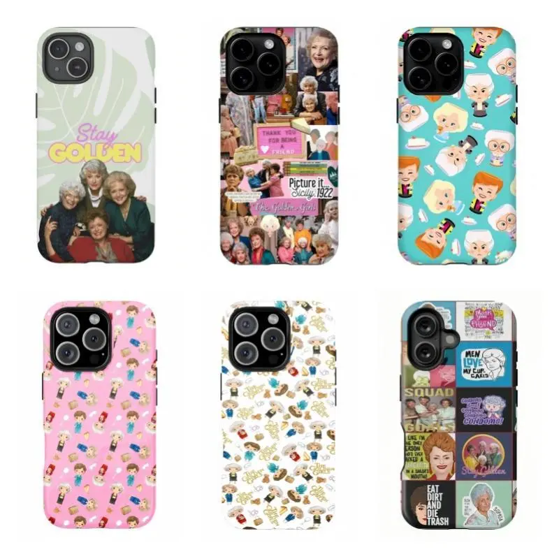 The Golden Girls 'Stay Golden' Phone Case,for iPhone 16 15 14 13 12 11 17Pro Max,for Samsung S25 S24 S23 S22 Ultra,Gifts For Fans, Phone Accessories, Smartphone, Handheld