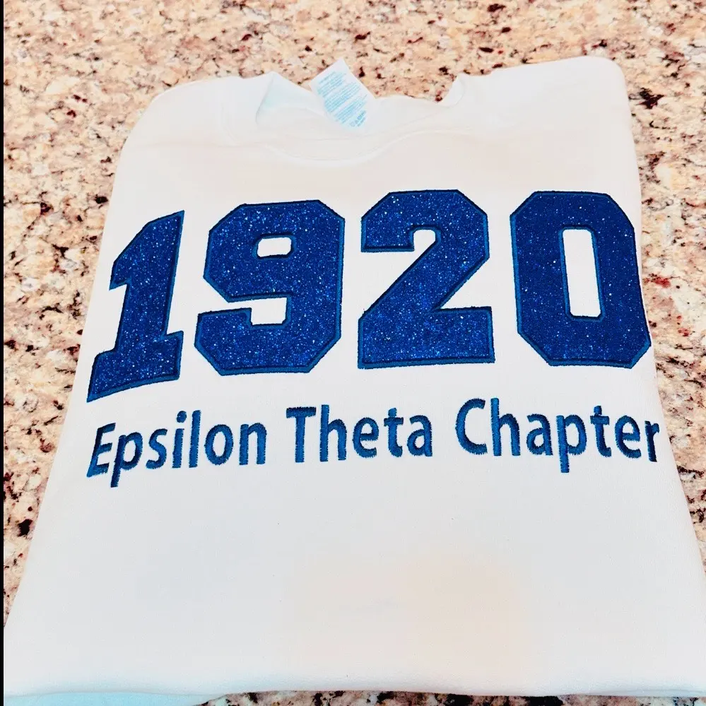 Embroidered ZETA Sweatshirt with chapter name