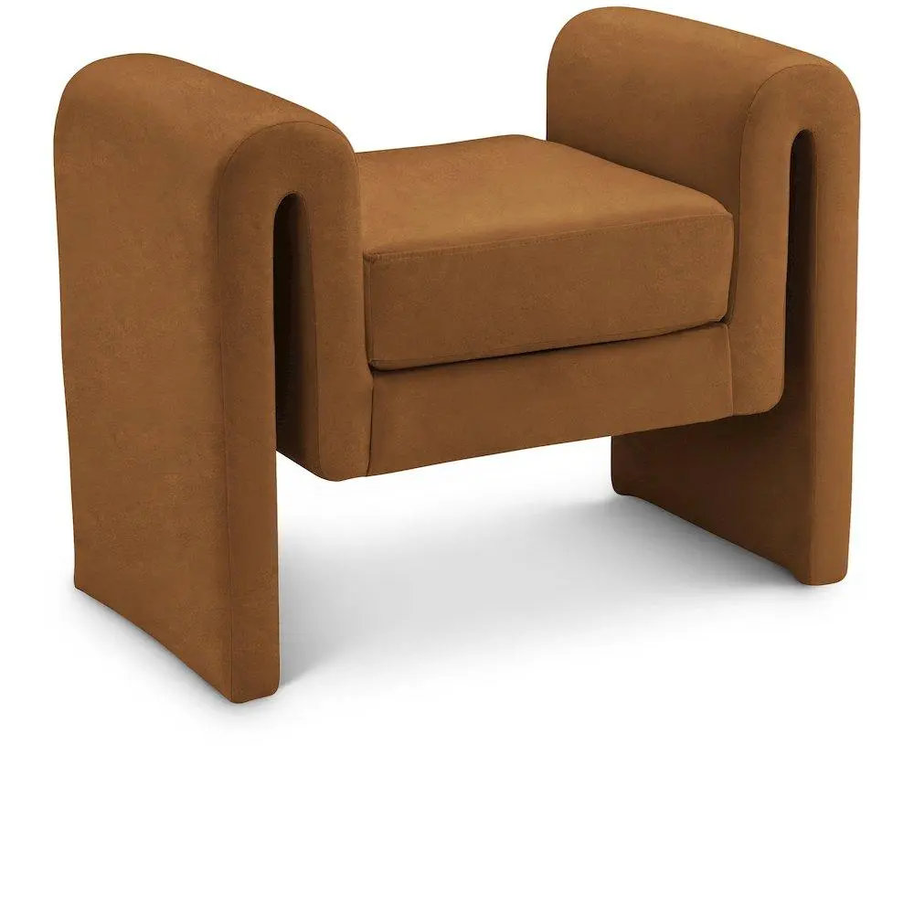 Sloan Saddle Velvet Bench
