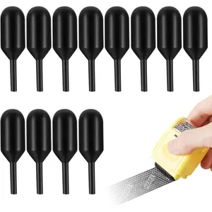 Identity Theft Protection 12 Pcs Roller Stamps Replacement Refills for Confidential Privacy Security, Black Ink, Covers Personal Mail Address Information