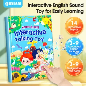 0-6Y Kids Talking Sound Book | Language Learning • 260+ Words • Interactive Quiz • Songs | Early Learning Educational Toy
