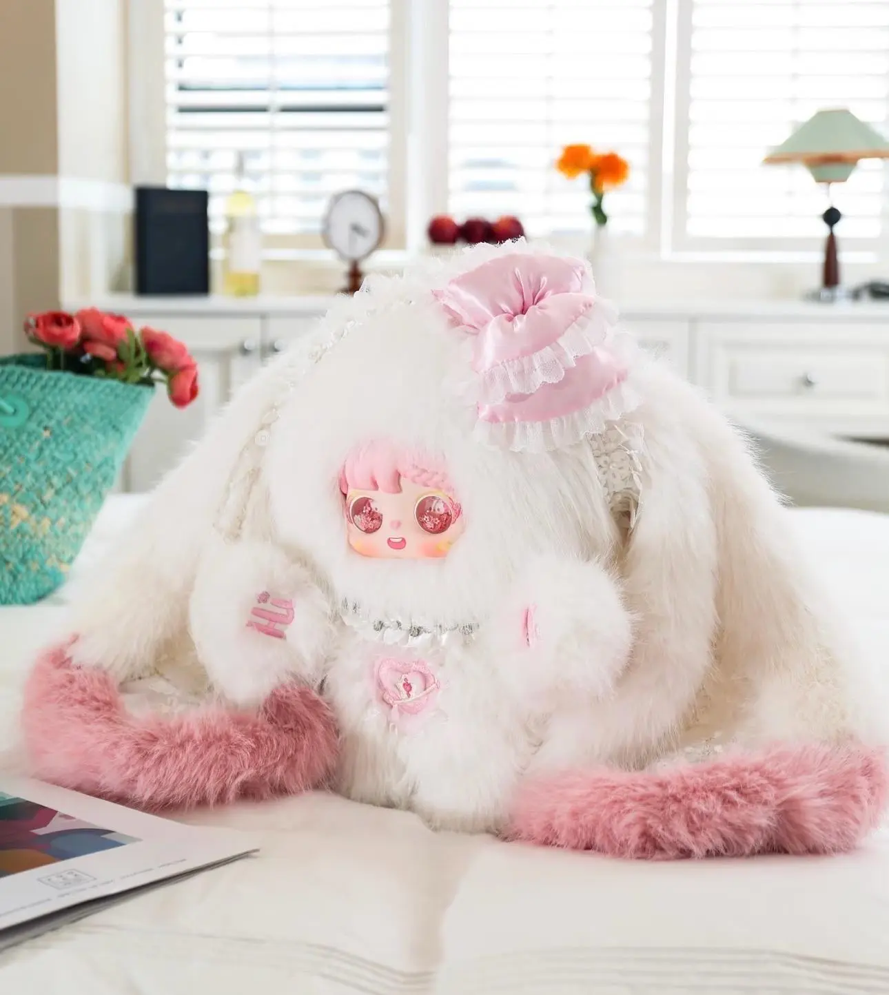 CN-Sanmi Tu-Sweet Rabbit Contract 800% Mystery Boxes Bag Pendant Bunny Plush Dolls，Soft Collectibles，Hidden Style 1/18，Surprise Styles 2/18