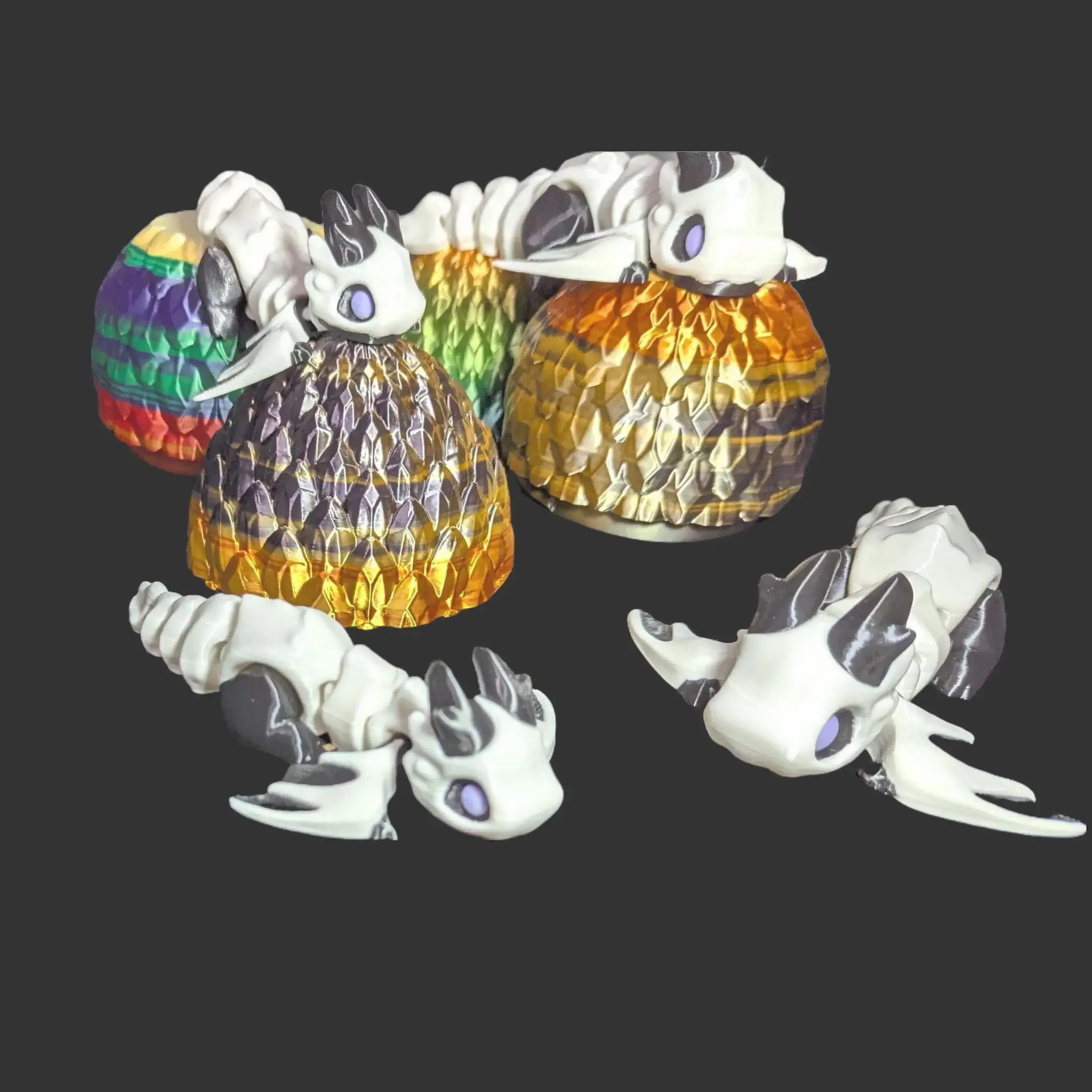Skeleton Dragon Bone Marrow - Anatomically Inspired Gothic Dragon with Exposed Marrow Details & Fully Articulated Joints for Collectors