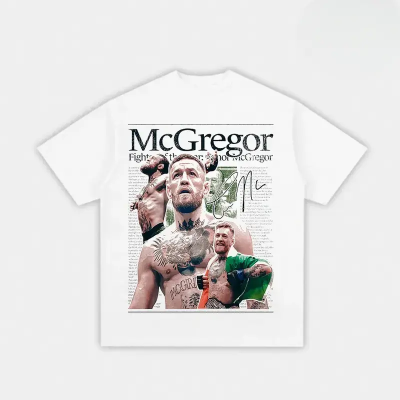 Adults & Youth McGregor Newspaper Graphic T-Shirt, Summer Tee, Vintage Y2K Shirt, Graphic Tee, Men's Clothing, Youth Boys Clothing, Kids Clothing, Streetwear, Gift for Fan