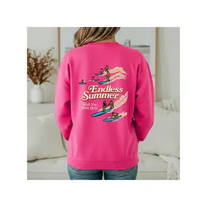 Endless Summer Surf Crewneck, Vintage Surfboard Sweatshirt