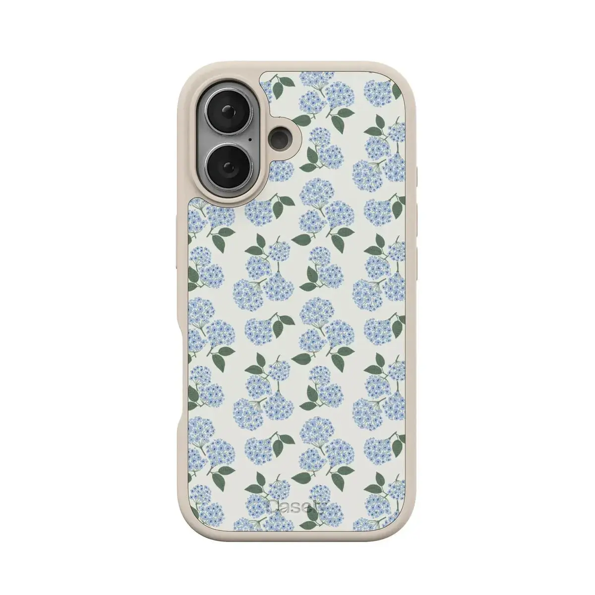 Casely iPhone 17 Case | Nantucket Cottage | Blue Hydrangea | Align Soft-Touch Flexible Bumper Case | Compatible with MagSafe