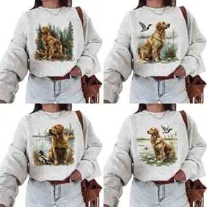 Custom [27] Golden Retriever Dog Sweatshirt Mallard Duck Hunting Dog Floral – Funny Unisex for Dog Lovers Cotton Labrador Dog