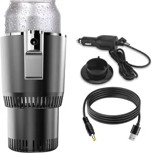 Smart Car Hot and Cold Cup Holder Rapid Heating and Cooling Insulated Electric Beverage Mug for Car Home Office Travel Portable Temperature Control Cup Accessory, Smart Cup for Car, Heated Travel Mug EPROEON