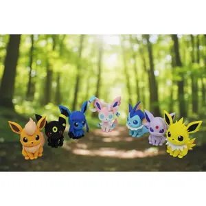 Chibi Eevee Evalutions Collection – 3D Printed Figures
