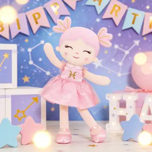 Princess Zodiac Doll 16 Inch Plush Toy – 12 Zodiac Sign Gifts Handmade Soft Doll for Girls – Perfect Astrology & Birthday Gift