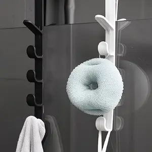 Adjustable Door Back Hooks, Easy Install Plastic Hooks, Suitable for Clothes Bags Accessories, 6pcs/10pcs/14pcs Set