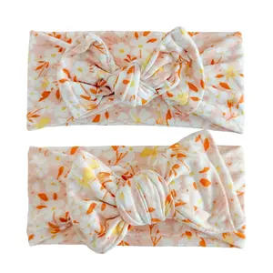 Blush Floral Brushed Baby Headband