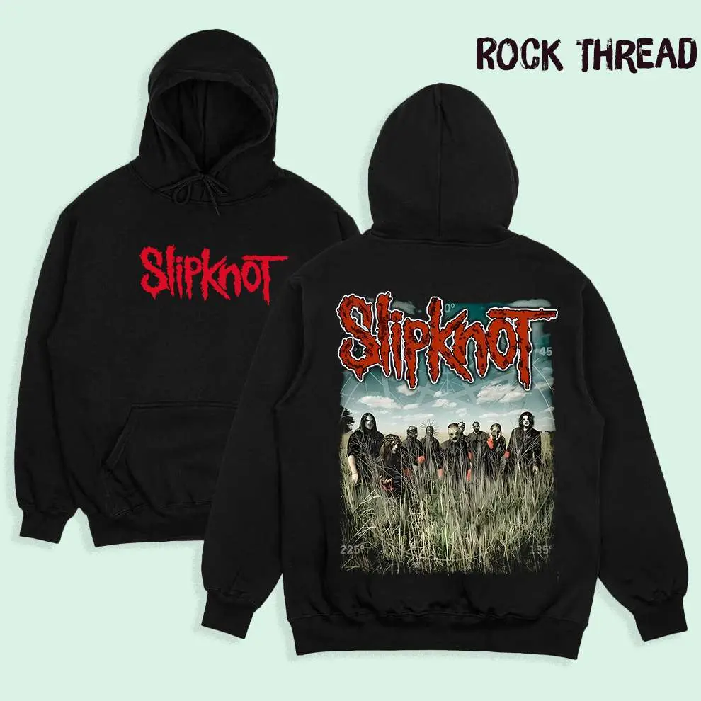 Retro Vintage Slipknot Album All Hope Is Gone Double Print Side Hoodie, 90s Records Rock Cotton T-shirt and Sweatshirt, Music Tour Merch Gift for Him Gift For Her Y2K Clothing