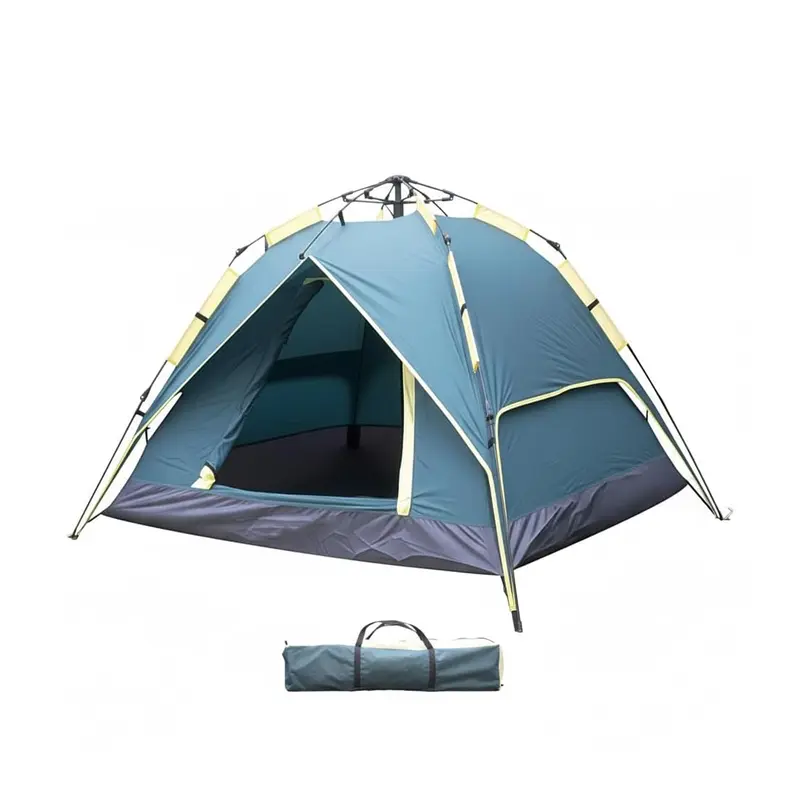 AYA StarsX 3-Person Automatic Unfolding & Retracting Prefab Dome Tent - Waterproof Rainproof Backyard Camping Shelter Canopy, Instant Portable Bug-Free Mesh Roomy Family Outdoor Tent, Backyard Tent