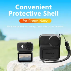for DJI Osmo Nano Protective Hard Shell Case, Plastic, Perfect Handheld Camera Accessory for Outdoor Sports Campus Photography and Holiday Travel, Protect Lens and Screen | Adjustable Free Lanyard | All-round Protection | with Soft Pads | Portable Storage