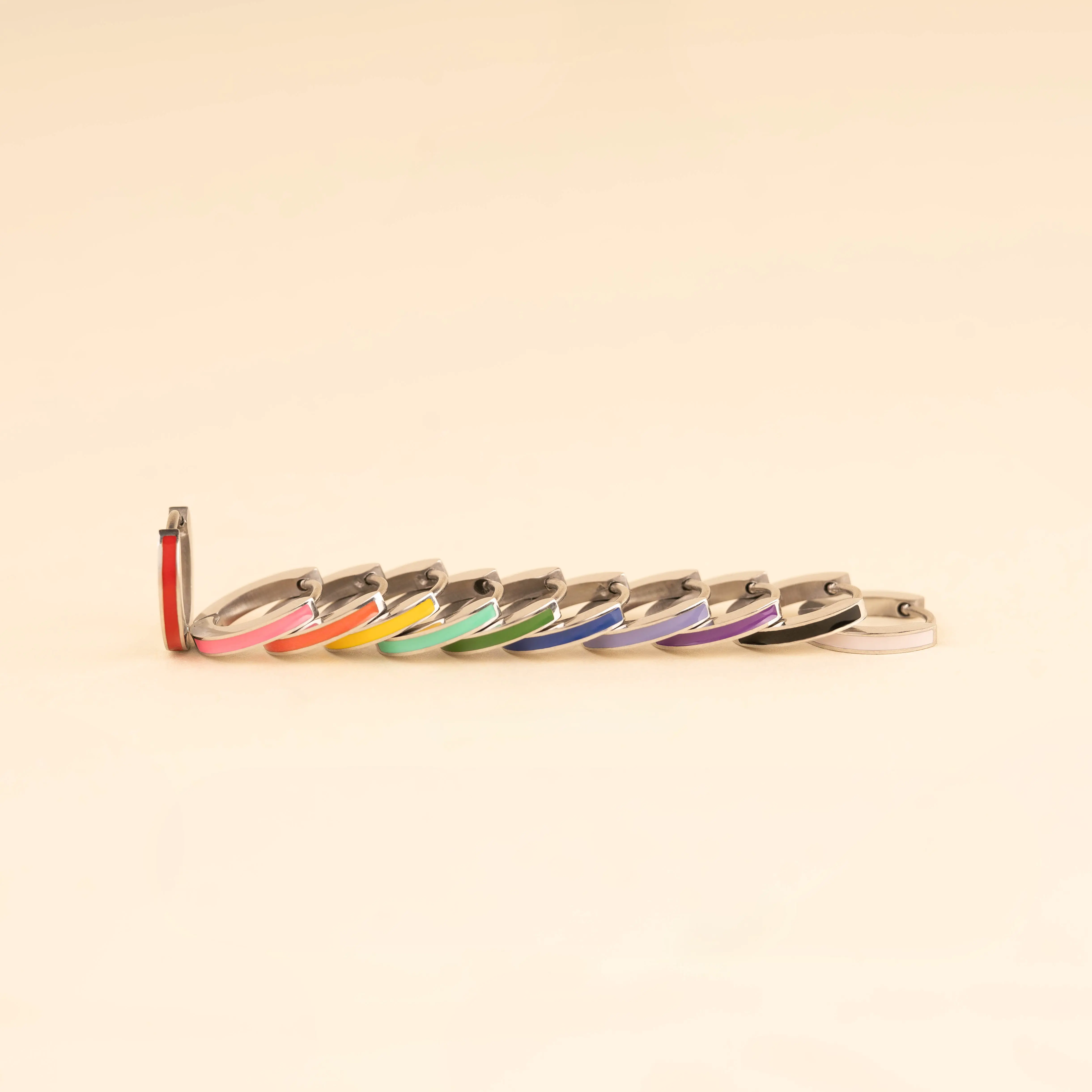 Color Huggie Hoop Earrings