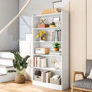 【BTS ONLY】Tribesigns Modern 6-Tier Tall Bookcase, Large Library Bookshelf with Storage Shelves for Home Office