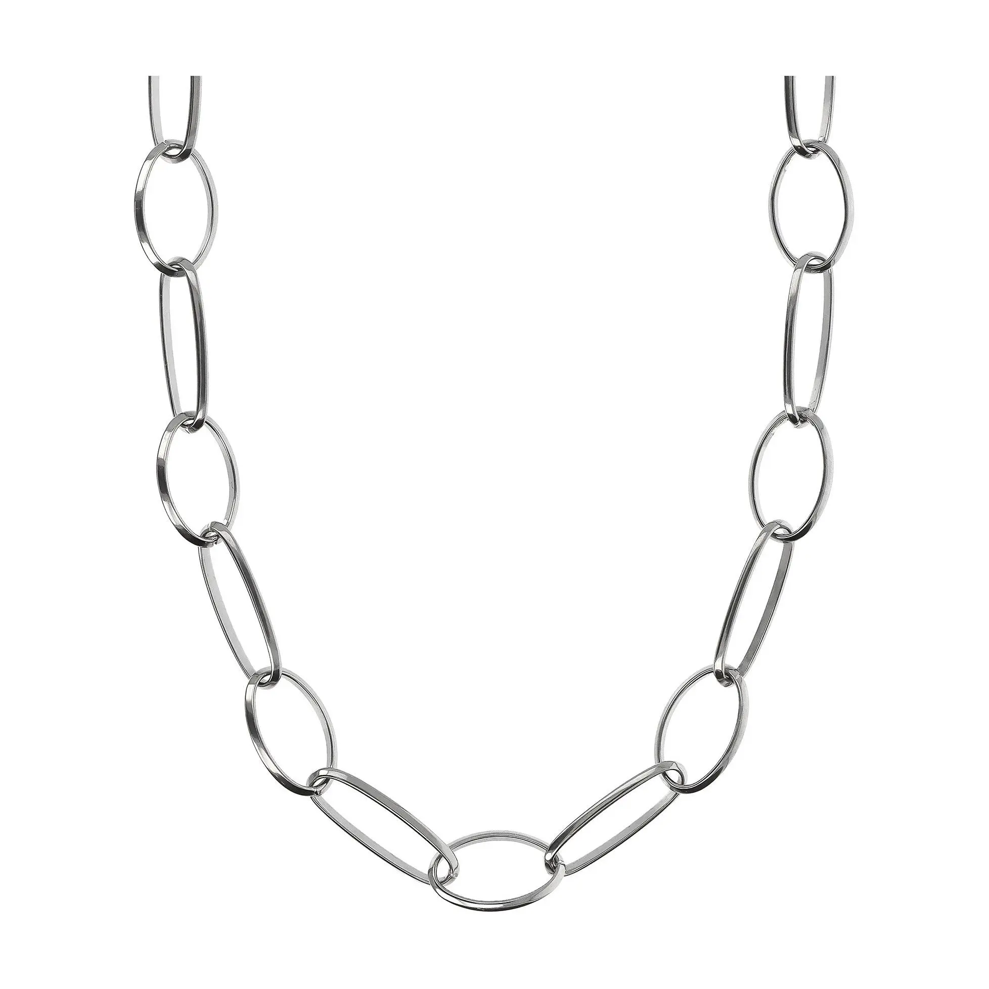 Steel by Design Alternating Oval Link 18" Necklace