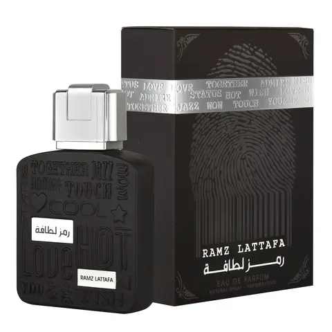 Lattafa Ramz Silver for Unisex Eau de Parfum Spray, 3.4 Ounce / 100 ml