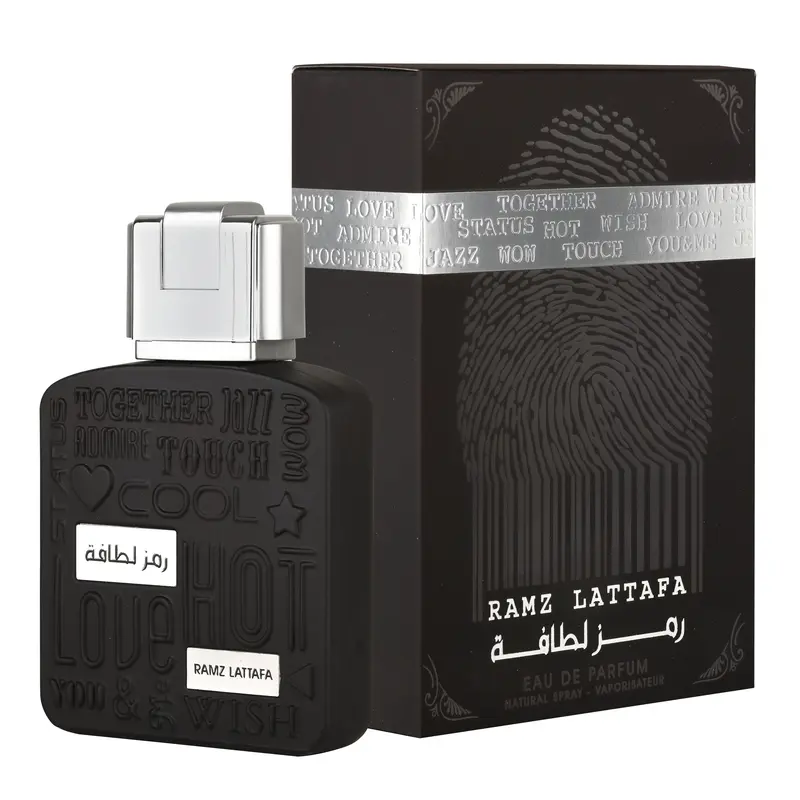 Lattafa Ramz Silver for Unisex Eau de Parfum Spray, 3.4 Ounce / 100 ml
