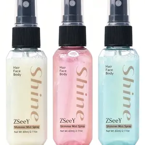 2000 plus bough ZSeeY Shimmer Mist Spray Multi Purpose Shimmer Spray for Face Body Hair Collarbone Diamond Glow Finish Lightweight Long Lasting Easy Makeup Eyeshadow Matte Monochrome Silky Cosmetic Blend Powder shaped lipstick flawless sample women