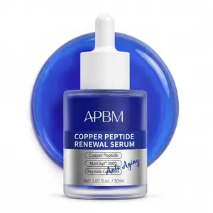 APBM Copper Peptides Serum for Face | GHK-Cu Peptide + Matrixyl 3000 + Hyaluronic Acid | Anti-Aging Firming Serum for Fine Lines, Wrinkles & Skin Elasticity | 1.01 fl oz