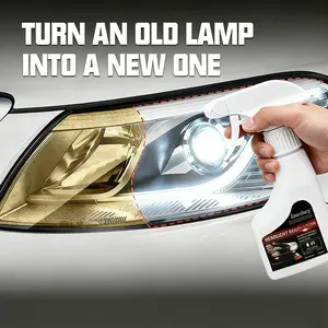 Automotive Headlamp Restoration Fluid Oxidized and Yellowed Automotive Headlamps Blurring Enhanced Crystallization Coating Refurbisher