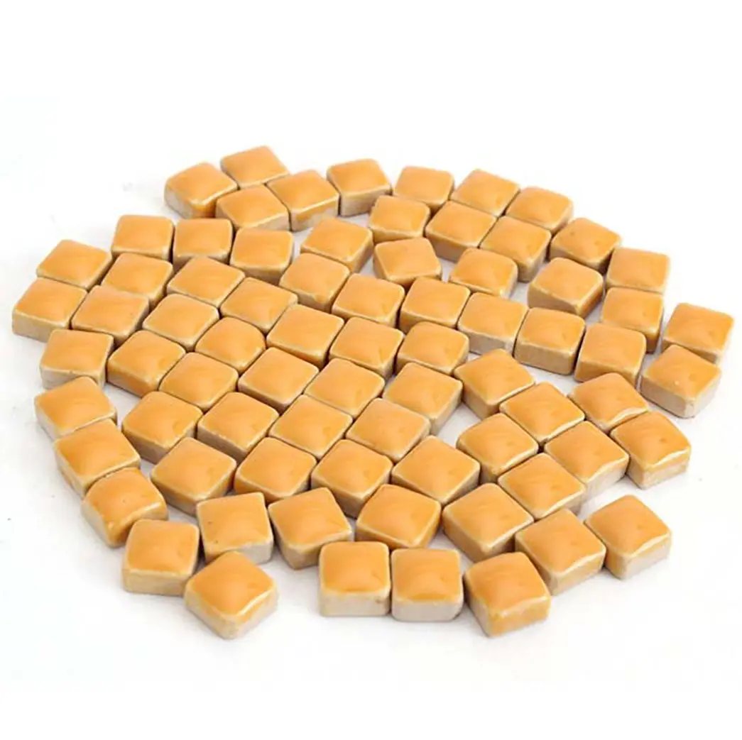Ceramic Mosaic Tile - Orange - 10 mm