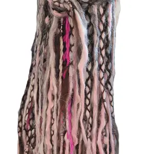 pink robin dreadlock Extensions