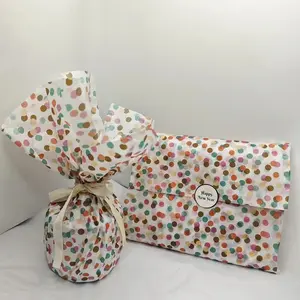 Neon Polka Dot Paper Tissues, 50/100pcs, 20x14 Inches, Thin Sheets for Gift Wrapping, Clothing Protection, Wine Packaging, Creative Gift Packaging, Festive Use, Gift Wrapping Supplies