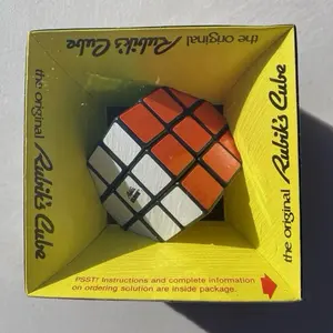 Rare 1980’s Rubik's Cube - IDEAL NO. 2164-2 original plastic The Original 3x3 Puzzle Game for Brain Teasers and Fun