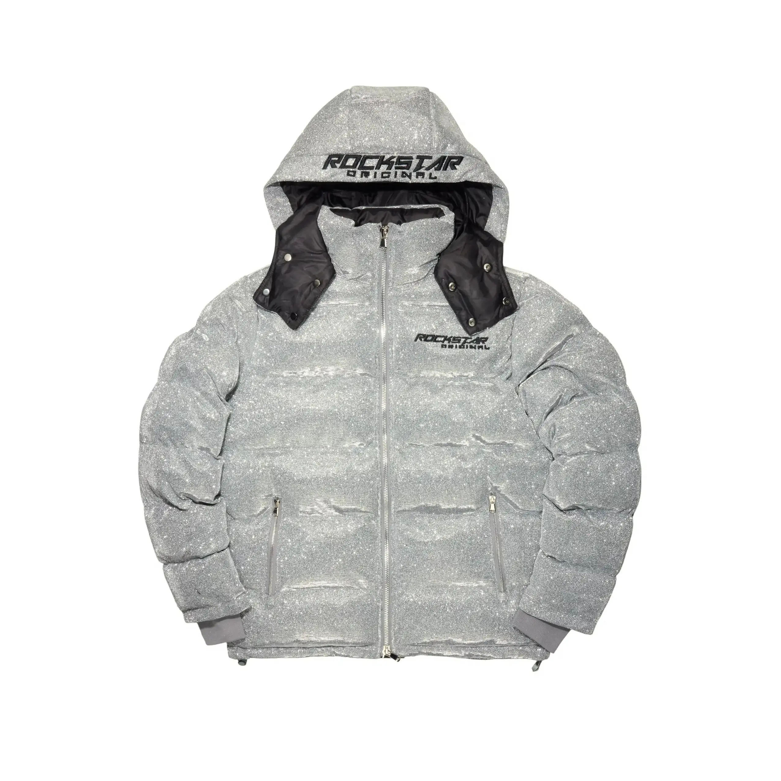 Gleam Silver Puffer Jacket