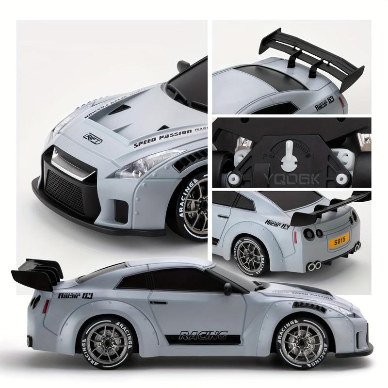 Professional RC Four-wheel Drive Drift Car GTR High-Speed Racing Toy with Remote Control and Accessories Ideal for Birthday Christmas Halloween Gifts