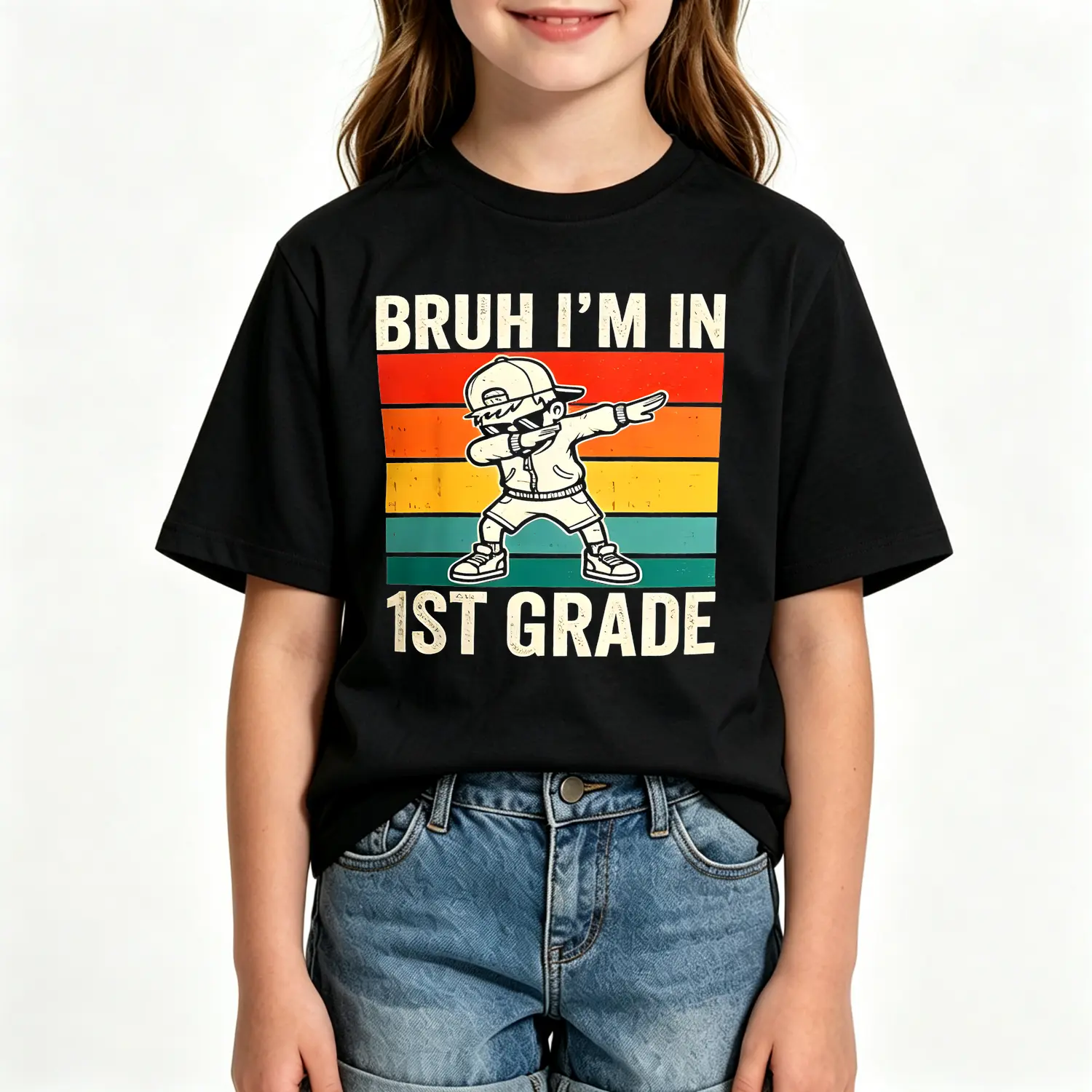 1st Grade Boys Back To School First Day Of First Grade Celebration Outfit Soft Breathable Comfortable Everyday Wear Play Ready Graphic Tee For Young Students Childrens Cotton Tshirt Perfect Gift For New Student