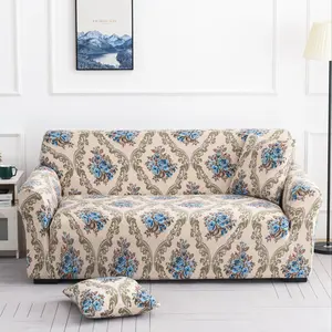 Vintage Floral Sofa Set, Includes 1 Sofa Cover and 1 Pillow Case, Pet Friendly, Reusable, Hand Washable, All Seasons