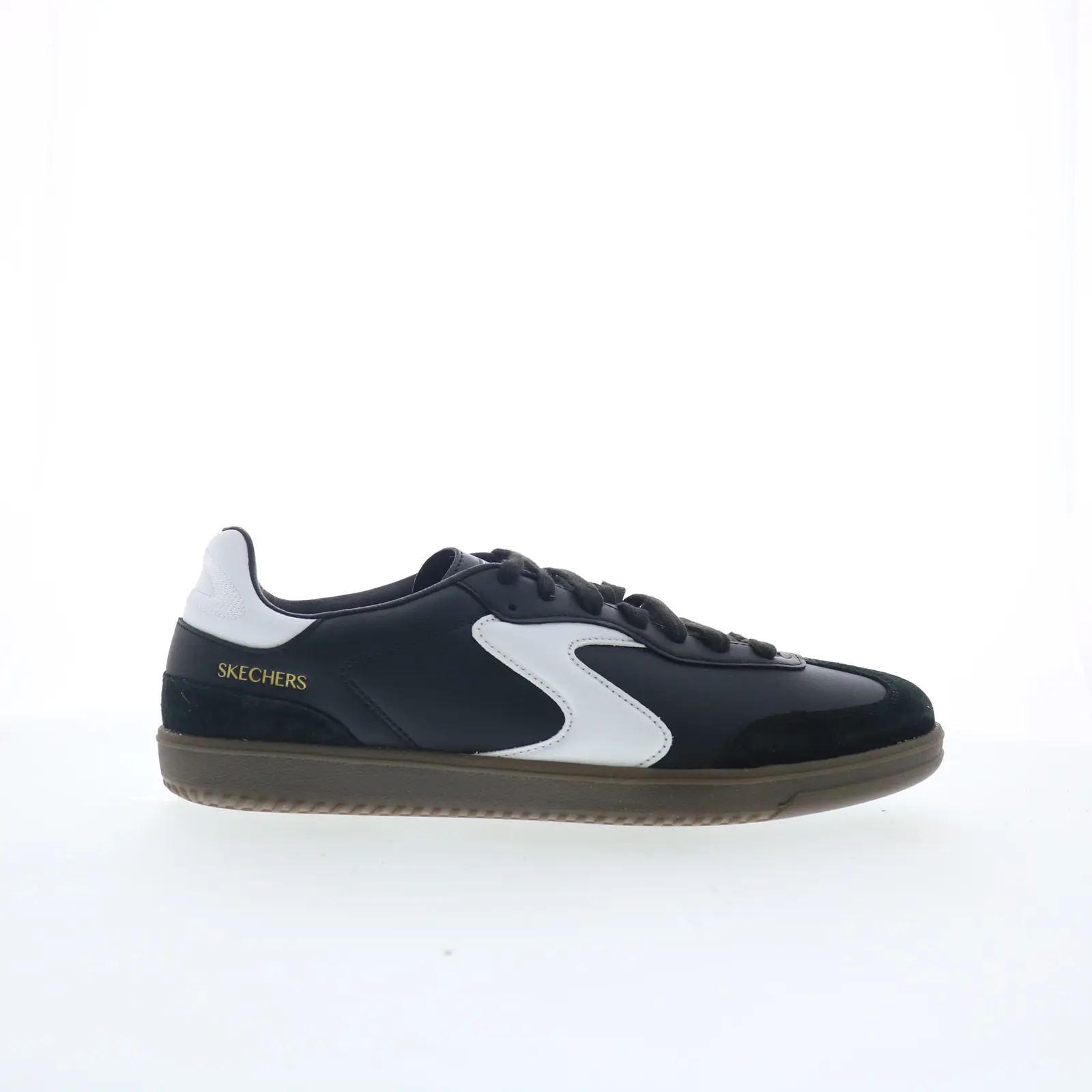 Skechers Hotshot - Pyke 254150-BKW Mens Black Lifestyle Sneakers Shoes