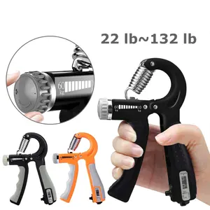 Hand Grip Strength Power Trainer Gripper Strengthener Adjustable Gym Exerciser