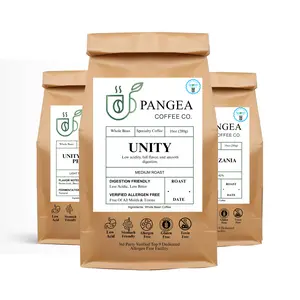 Unity Low-Acid Medium Roast 3-Pack - Everyday Smooth Brew, Whole Bean, Allergen-Free, 3x10oz Bags