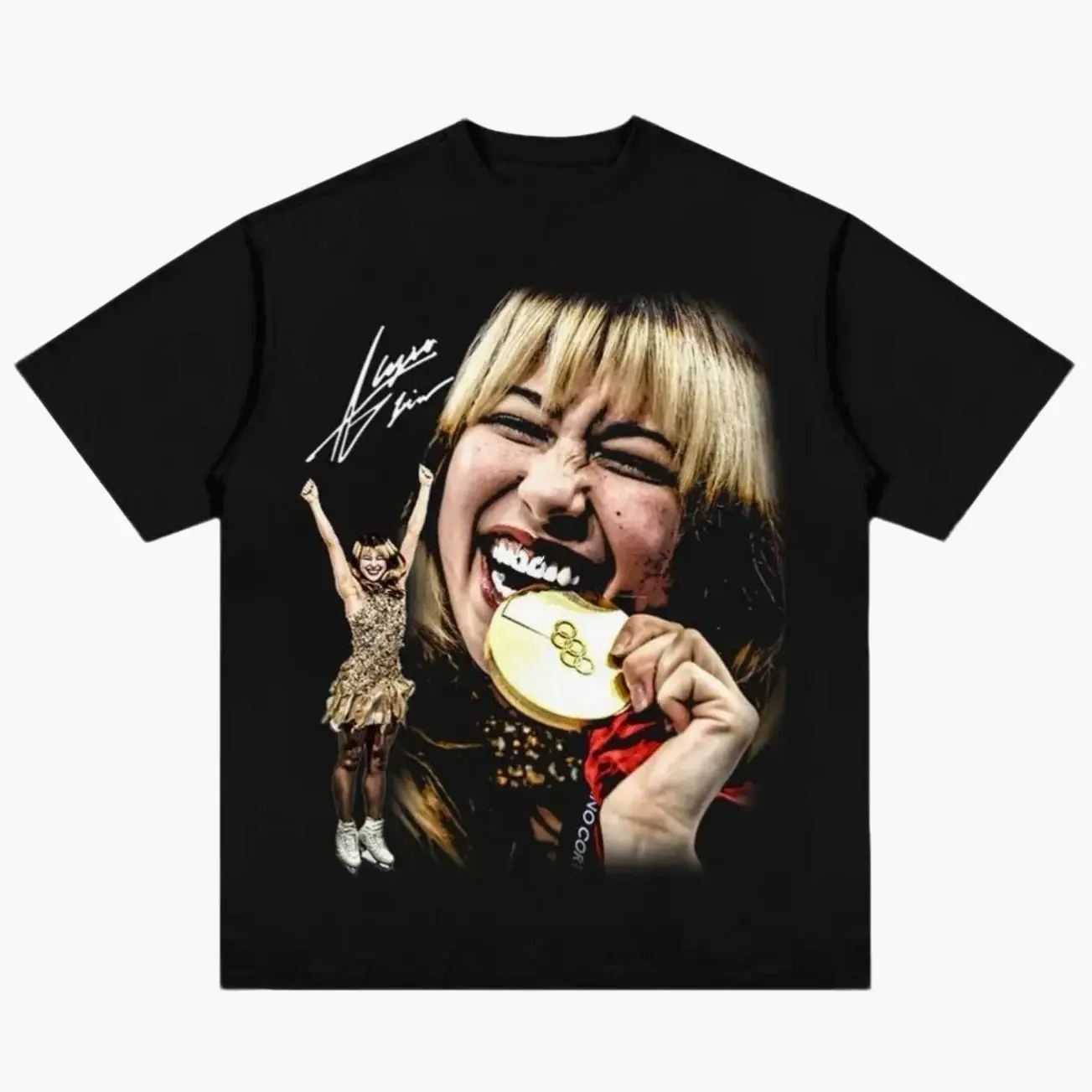 ALYSA LIU 'GOLD' Figure Skating Adult and Youth T-Shirt Sweatshirt, Alysa Liu shirt, graphic t-shirts, Quad Jump Legend, Ice Skating Shirt, 4