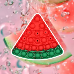 Christmas Bubble Relax Novelty Educational Toy Gift, Watermelon-Shaped Handheld Relax Game · Suitable for Boys and Girls Ages 3+ - Enhances Hand-Eye Coordination and Fine Motor Skills - Made of High-Quality Thickened, Fast-Gaining Popularity as a Bubble