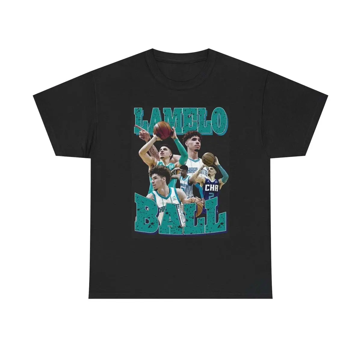 LaMelo Ball Graphic T Shirt Vintage Basketball NC Unisex Heavy Cotton Tee