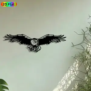 1pc Soaring Eagle Metal Wall Art, Western Wall Art, Majestic Eagle Mural, Intricate Craftsmanship, Artistic Metalwork, Perfect for Fathers Day, Housewarming Decor, Living Room Patio Wall Decor, Art Wall Decoration, Ideal Gift for Wildlife Enthusiasts