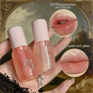 (3pcs)Nourishing Crystal Clear Lip Gloss, Long-Wear No Peel Off Lip Gloss, Plumping Revitalizing Lip Care for Dry Lips