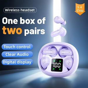 MSHUKCOE Smart 2-in-1 Wireless Sleep Earbuds Compact Mini with Bluetooth 5.4 Chip, Lightweight Design, 36 Hours Battery Life, Comfortable for Sports & Work summerwins
