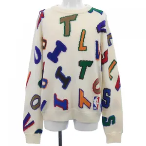 Pre-owned Louis Vuitton Cotton Small Leather Goods NBA Letter Crewneck Knit