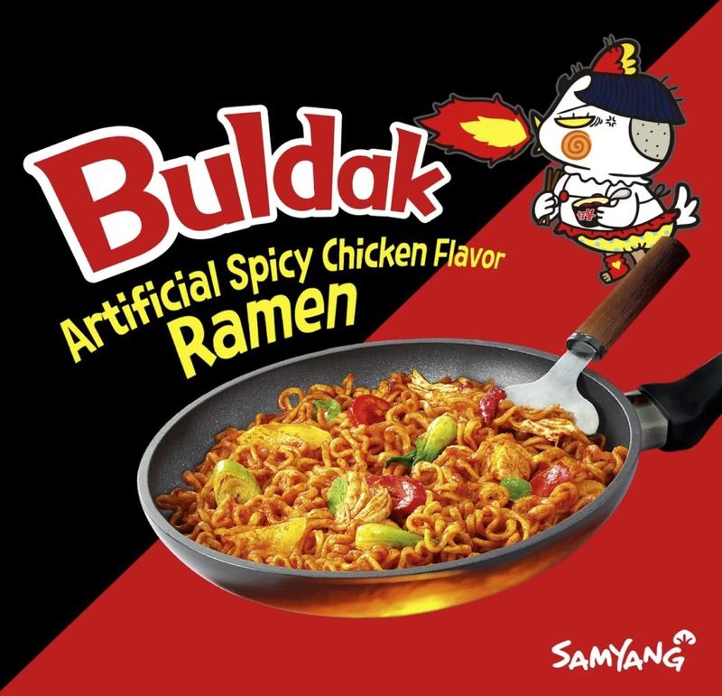 Samyang Buldak Spicy Ramen – Hot Chicken Korean Stir-Fried Instant Noodles, Original Flavor, 1 Bag with 5 Packs