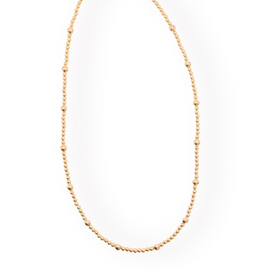 Olive Gold Beaded Stretch Necklace