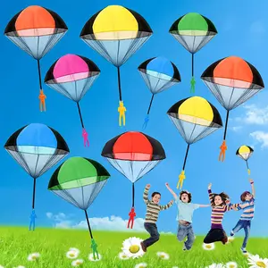 10pcs Outdoor Fun Hand Parachute Toy Set - Multiple Colors, Pocket Game, Convenient to Carry, Parent Child Interaction, Perfect for Beach, Park And Courtyard Games, Family Activities, Easter Gifts, Party Gifts And School Prizes, Random Colors