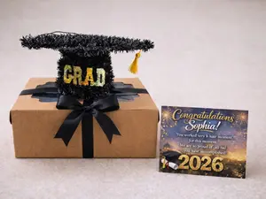 Personalized Graduation Gift Box 2026, Custom Name Card, College High School Treats